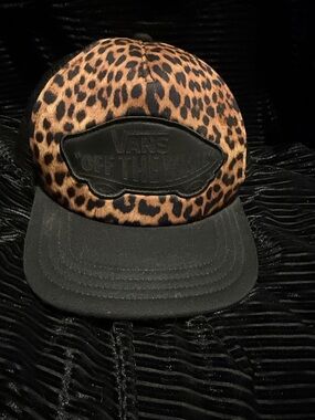 Vans Leopard Print Trucker Hat - Brown & Black